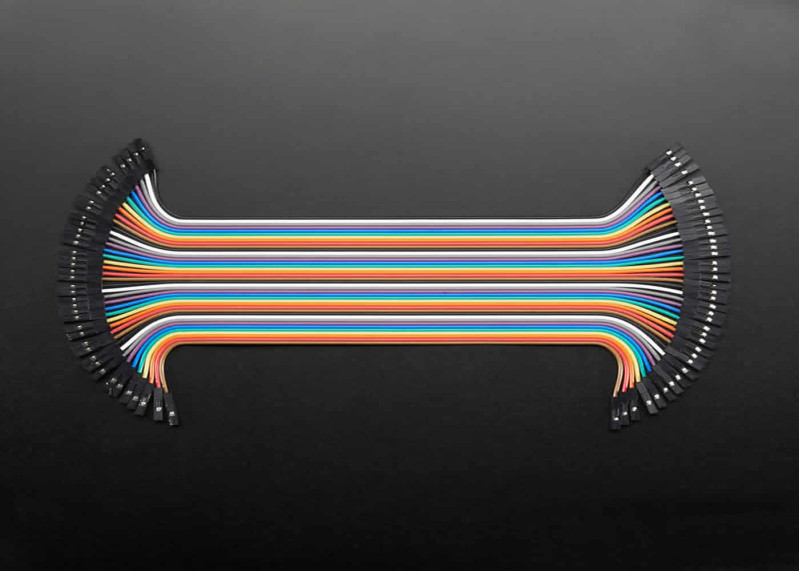 30cm 40 Pin Female Female Dupont Cable