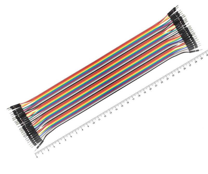 30cm 40 Pin Erkek Erkek Dupont Kablo