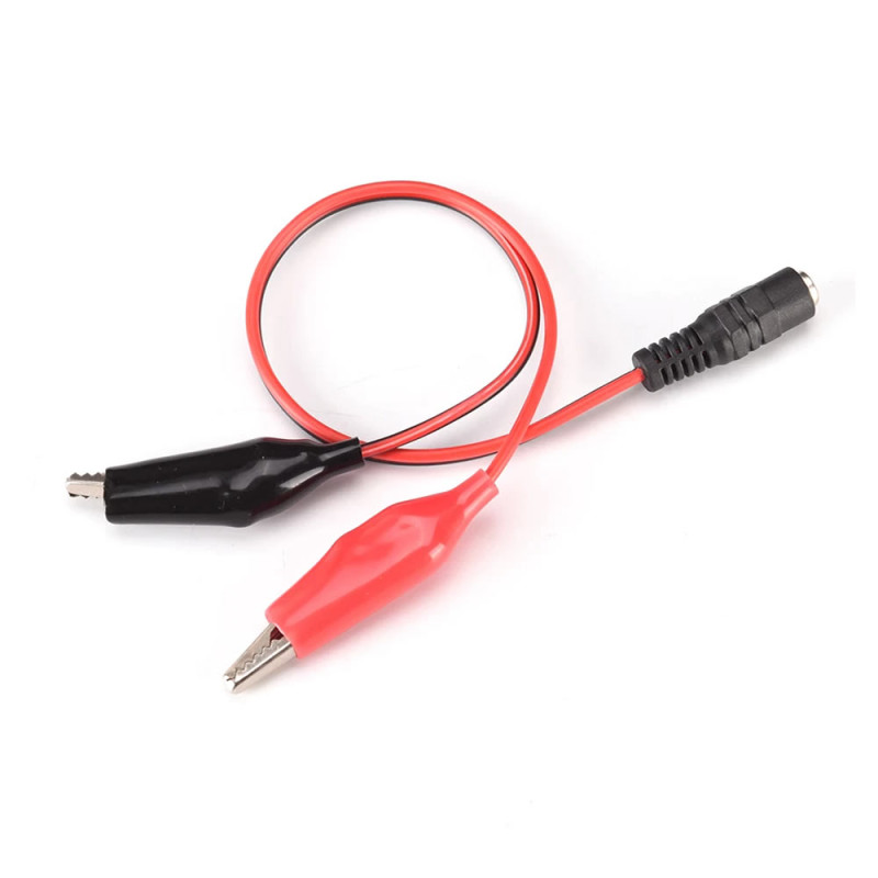 2.1mm Adapter to Alligator Clip Cable