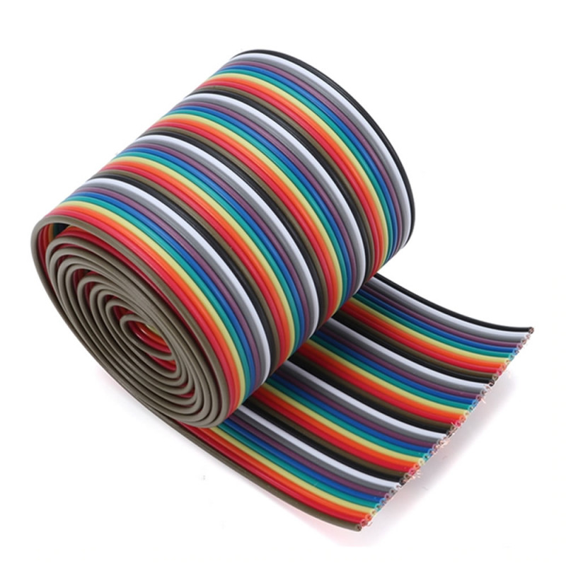 40 Pin Rainbow Ribbon IDC Cable 1 Meter