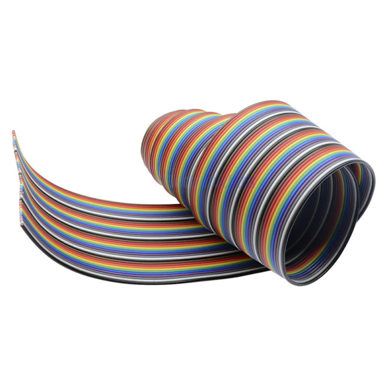 40 Pin Rainbow Ribbon IDC Cable 1 Meter