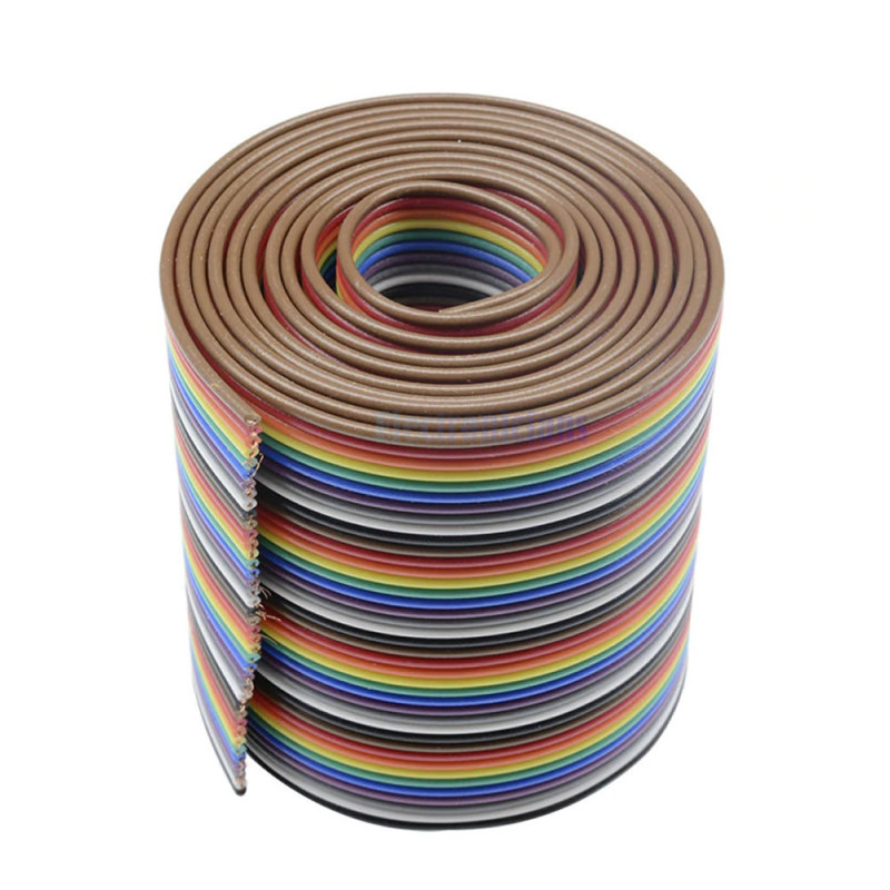 40 Pin Rainbow Ribbon IDC Cable 1 Meter