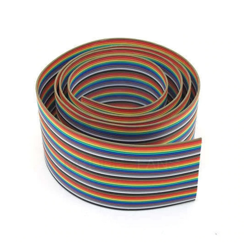 40 Pin Rainbow Ribbon IDC Cable 1 Meter