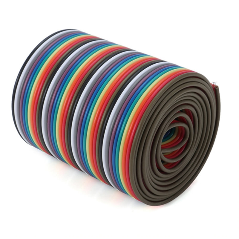 40 Pin Rainbow Ribbon IDC Cable 1 Meter