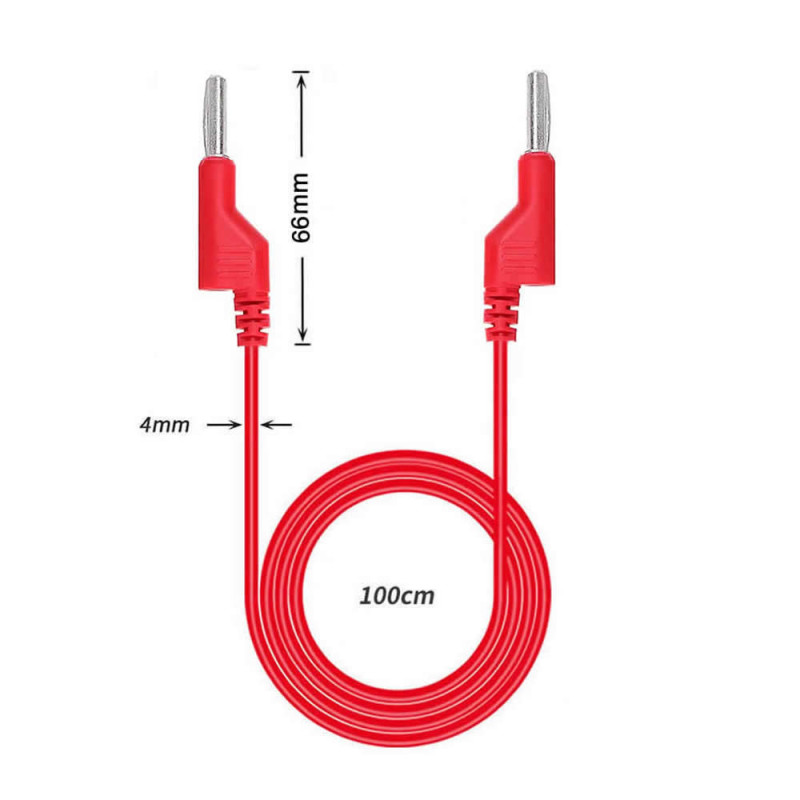 12A Banana Banana Cable Pair