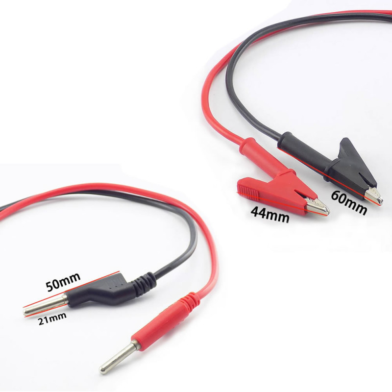 12A Crocodile Banana Cable Pair