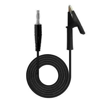 12A Crocodile Banana Black Cable 1 Meter