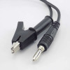 12A Crocodile Banana Black Cable 1 Meter