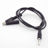 12A Crocodile Banana Black Cable 1 Meter