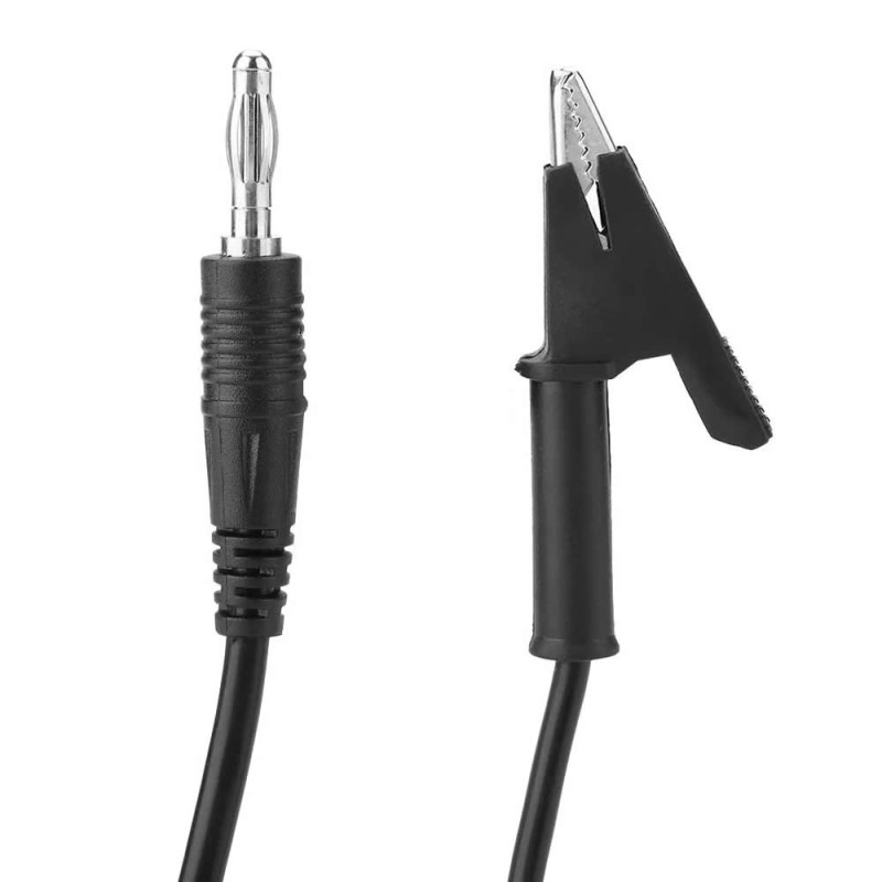 12A Crocodile Banana Black Cable 1 Meter