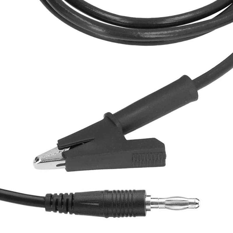 12A Crocodile Banana Black Cable 1 Meter
