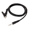 12A Crocodile Banana Black Cable 1 Meter