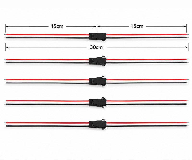 5 Pieces 3 Pin Jst Sm 15cm Cable Pair