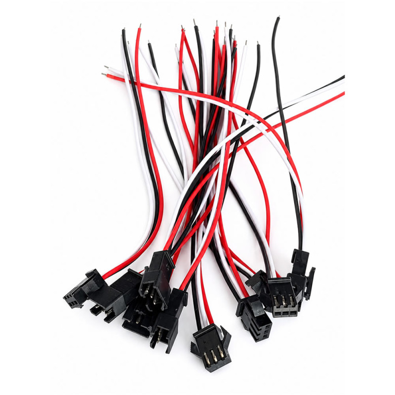 5 Pieces 3 Pin Jst Sm 15cm Cable Pair