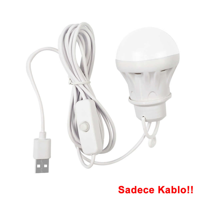 Usb Cable With Switch 1 Meter White