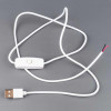 Usb Cable With Switch 1 Meter White