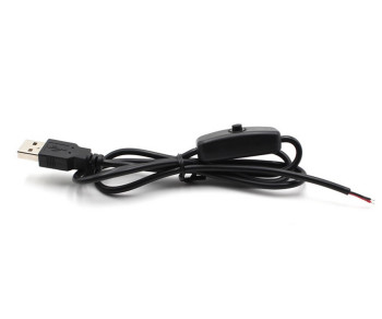 Usb Cable With Switch 1 Meter Black