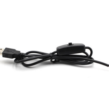 Usb Cable With Switch 1 Meter Black