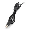 Usb Cable With Switch 1 Meter Black