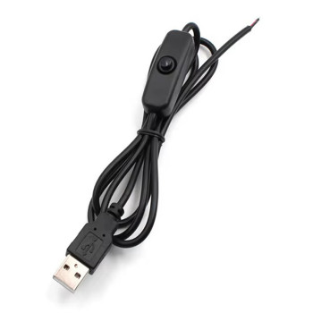 Usb Cable With Switch 1 Meter Black