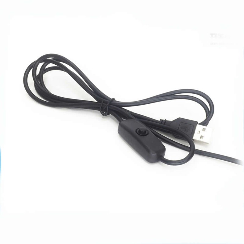 Usb Cable With Switch 1 Meter Black