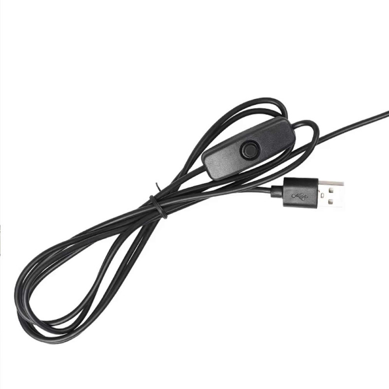 Usb Cable With Switch 1 Meter Black