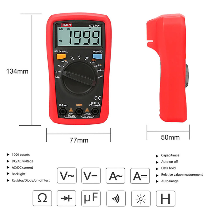 UT33A+ Digital Multimeter
