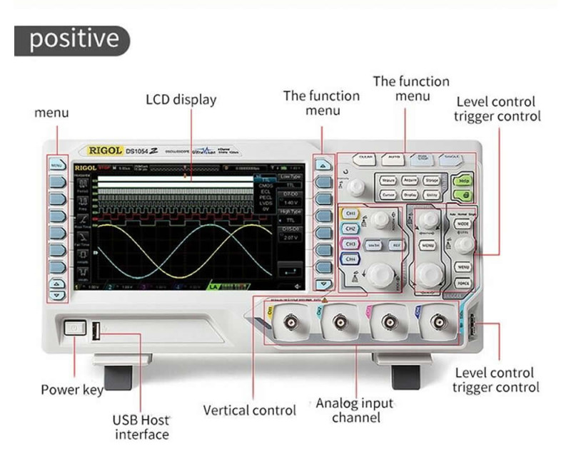 Rigol DS1054Z 50Mhz 4 Channel Digital Oscilloscope