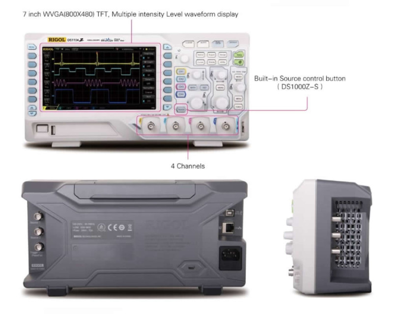 Rigol DS1054Z 50Mhz 4 Channel Digital Oscilloscope