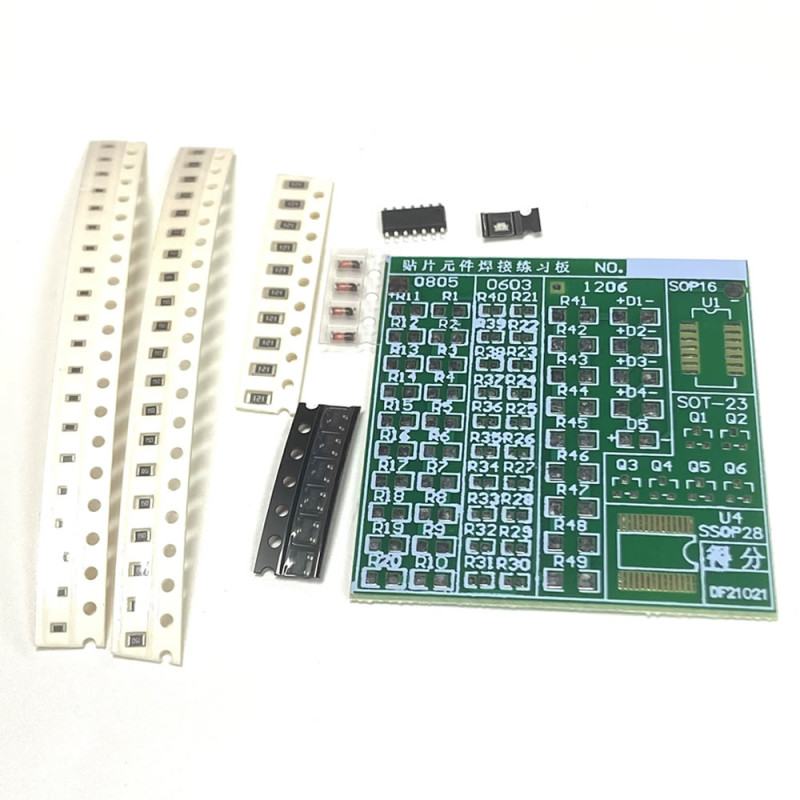 Smd Soldering Learning Kit 62 Pieces