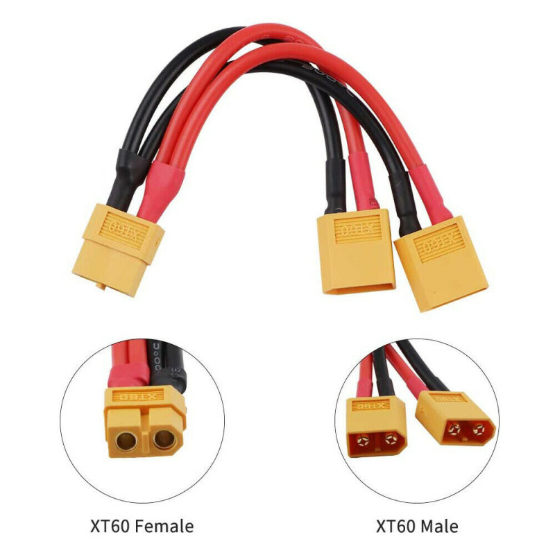XT60 Connector Y Type Splitter Cable